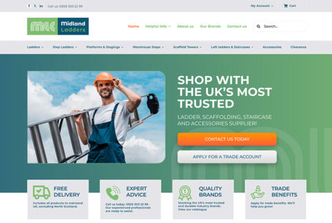 Midland Ladders UK Website